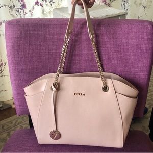 Furla pastel/dusk pink handbag🌸